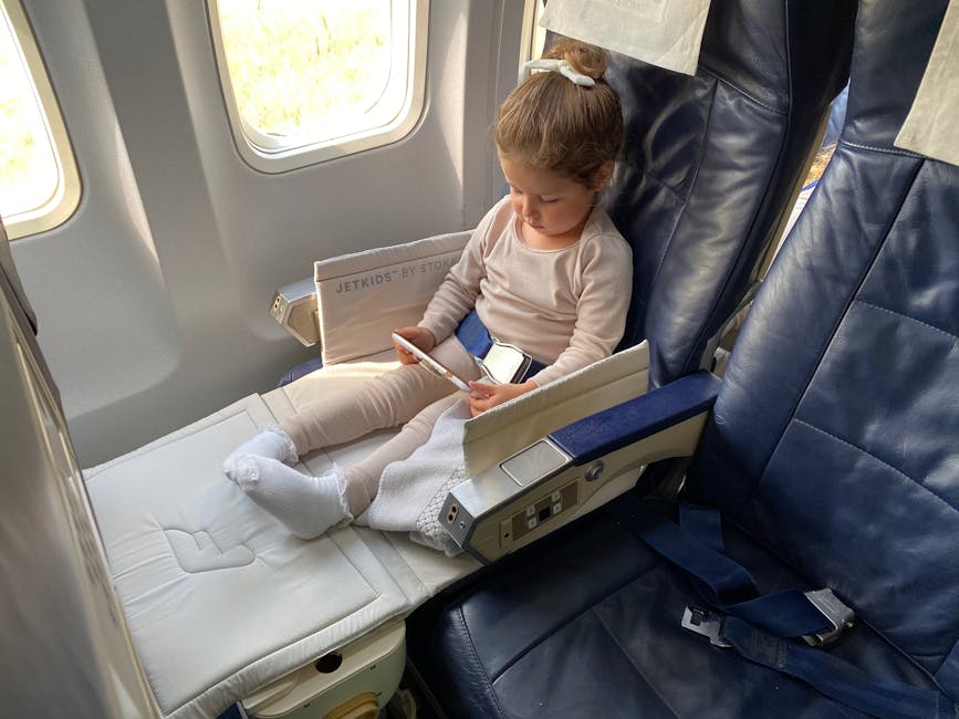 toddler airplane snack activity kit window seat