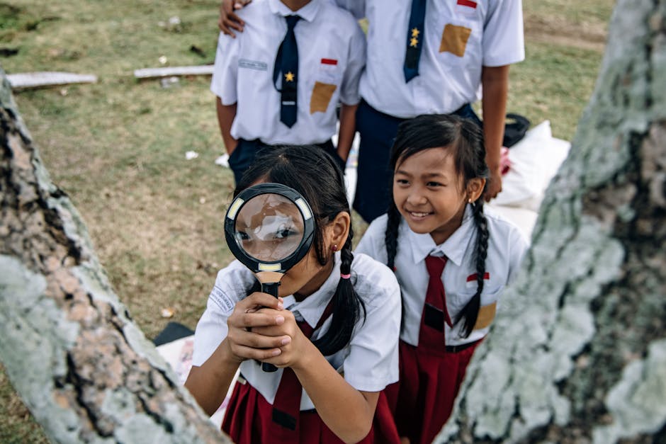 children eco learning nature experience family trip