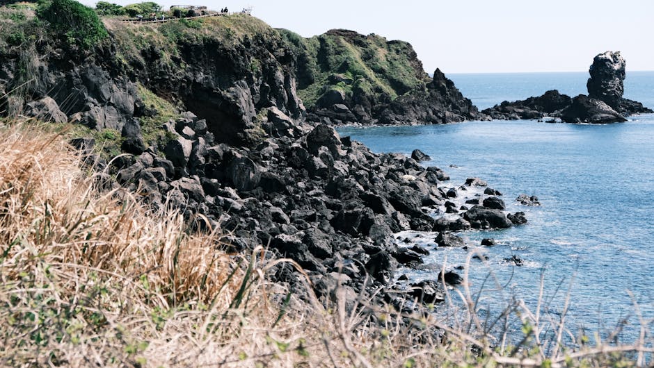 hidden Korean coastal cliffs, dramatic sea views, off-the-beaten-path South Korea