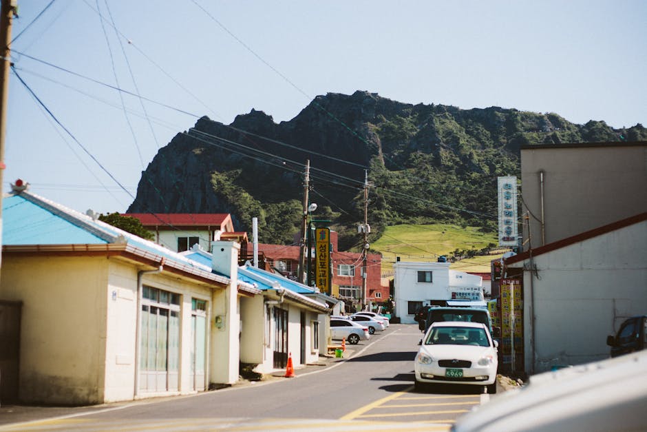 small town travel korea countryside scenic road