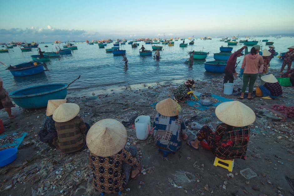 local Korean market early morning fisherman village authentic travel 2026