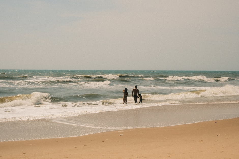 Southeast Asia family beach vacation, children tropical resort