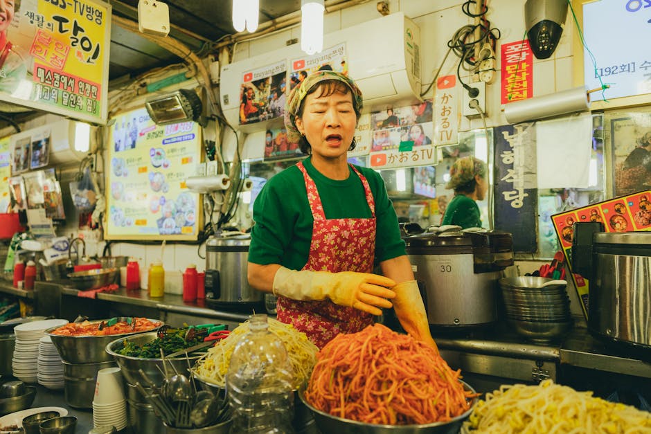 Korean travel blog screenshot Naver, local food market South Korea traveler