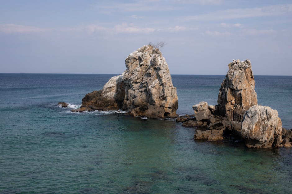 South Sea Korea coastal cliff trail, Mijo harbor hidden trail Korea