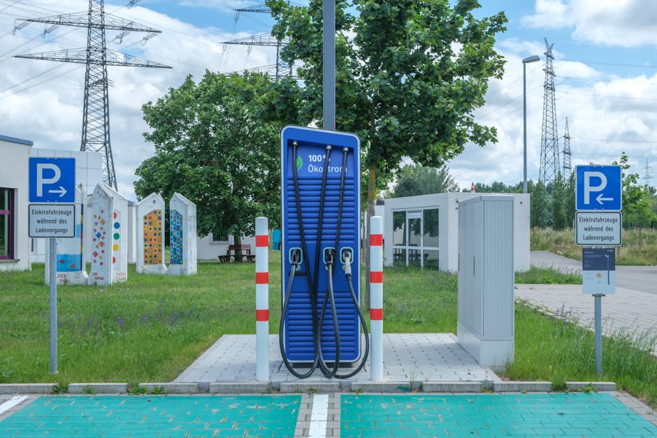 electric vehicle charging station, EV parking lot Korea